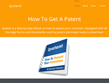 Tablet Screenshot of ipatent.us